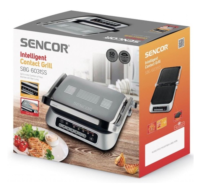 Електрогриль Sencor SBG 6031 SS (SBG6031SS)
