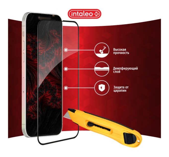 Скло захисне Intaleo Full Glue ESD Apple Iphone 13/13 Pro (1283126535598)