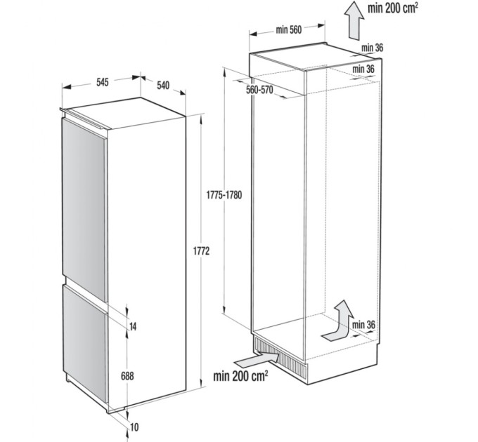 Холодильник Gorenje NRKI218EA0