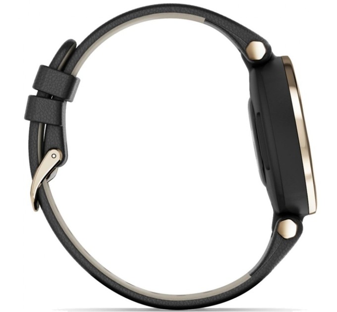 Смарт-часы Garmin Lily, CreamGold, Black, Leather (010-02384-B1)