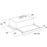 Витяжка кухонна Pyramida TL 50 SLIM IV