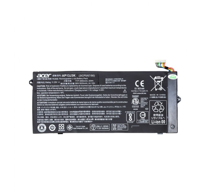 Аккумулятор для ноутбука Acer Chromebook C720 (AP13J3K) 11.25V 45Wh (NB410408)