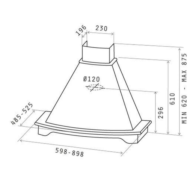 Витяжка кухонна Elica CORALINE WH/A/60 T.GREZZO
