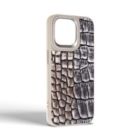 Чохол до мобільного телефона Harder Glamorous Croco Apple iPhone 14 Pro Max Grey Gold (ARM76774)