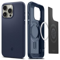 Чохол до мобільного телефона Spigen Apple iPhone 15 Pro Max Mag Armor MagFit Navy Blue (ACS06598)