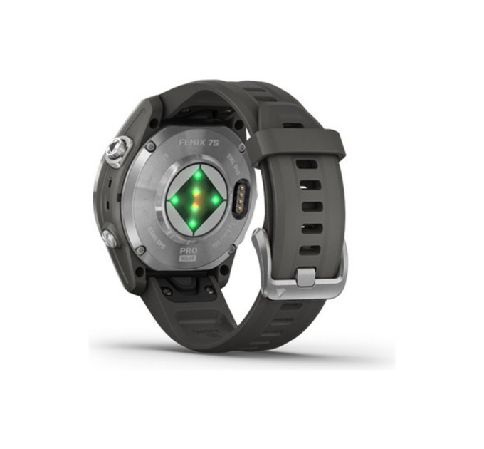 Смарт-часы Garmin fenix 7S Pro Solar, Glass, SS w/Graphite band, GPS (010-02776-01)