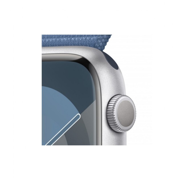 Смарт-годинник Apple Watch Series 9 GPS 45mm Silver Aluminium Case with Winter Blue Sport Loop (MR9F3QP/A)