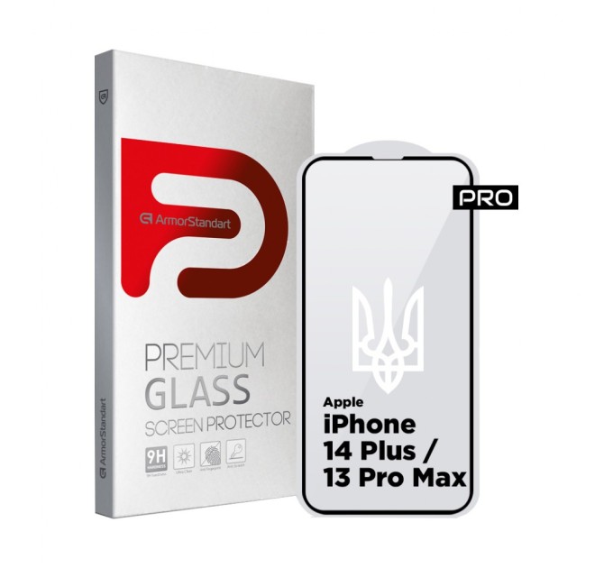 Стекло защитное Armorstandart Pro 3D LE Apple iPhone 14 Plus / 13 Pro Max Black (ARM65655)