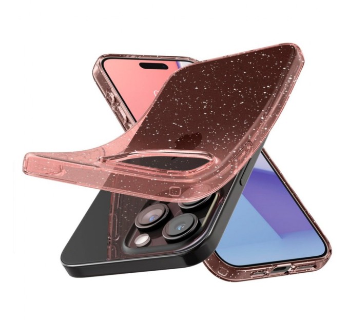 Чохол до мобільного телефона Spigen Apple iPhone 15 Pro Liquid Crystal Glitter Rose Quartz (ACS06702)