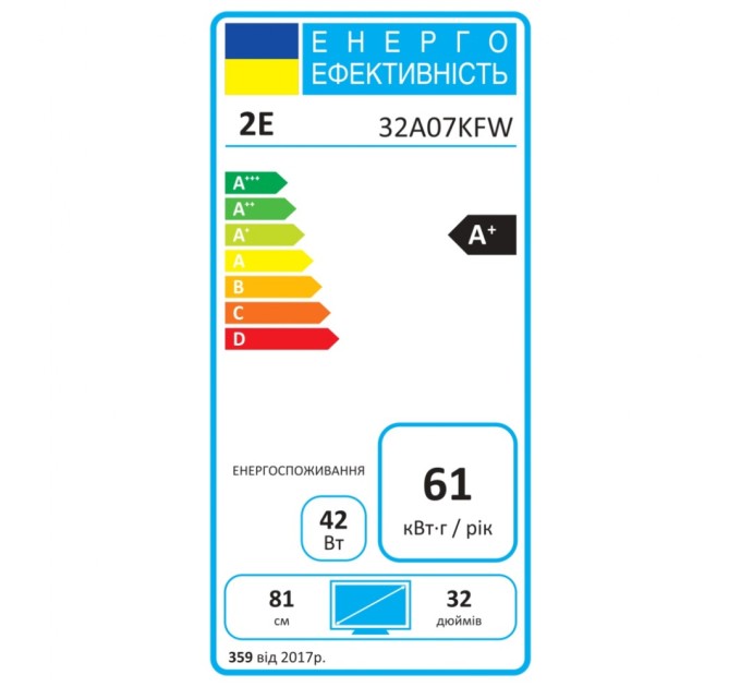 Телевізор 2E 32A07KFW (2E-32A07KFW)