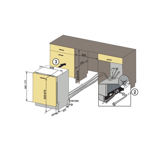 Посудомийна машина Ardesto DWMB-V4573