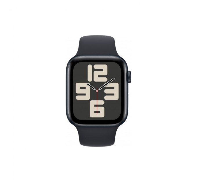 Смарт-годинник Apple Watch SE 2023 GPS 44mm Midnight Aluminium Case with Midnight Sport Band - M/L (MRE93QP/A)