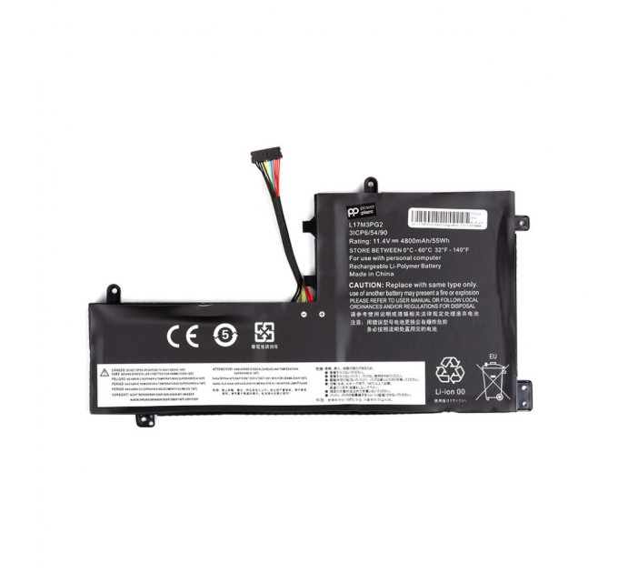 Акумулятор до ноутбука LENOVO L17M3PG2-3S1P (long cable) 11.4V 4800mAh PowerPlant (NB481804)