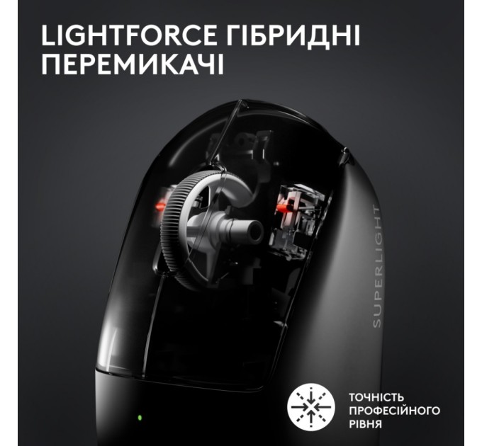 Мишка Logitech G Pro X Superlight 2 Lightspeed Wireless Black (910-006630)