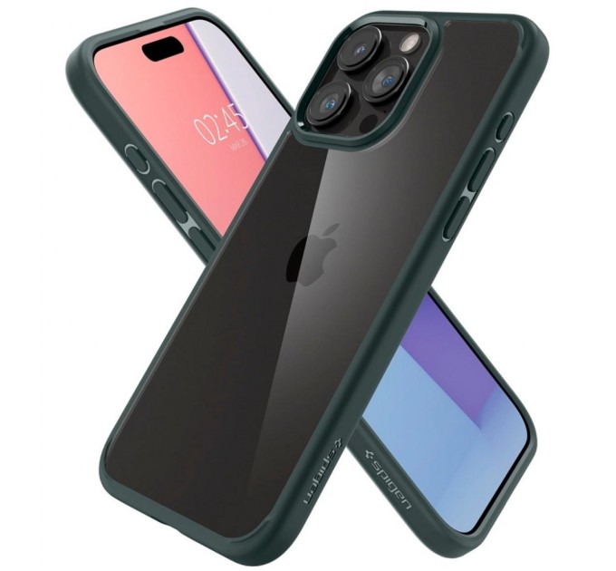 Чохол до мобільного телефона Spigen Apple iPhone 15 Pro Max Ultra Hybrid Abyss Green (ACS06574)