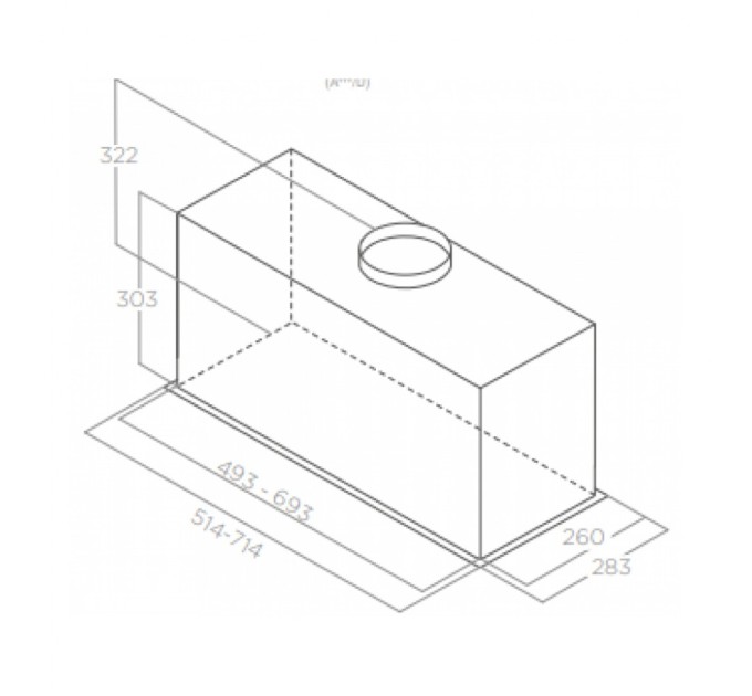 Витяжка кухонна Elica LANE SENSOR BL MAT/A/72