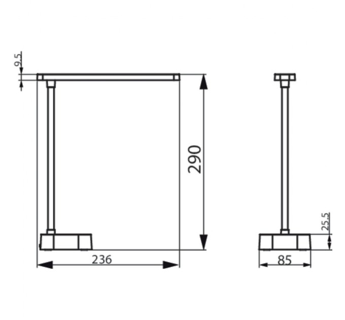 Настільна лампа Philips LED Reading Desk lamp Tilpa біла (929003241507)