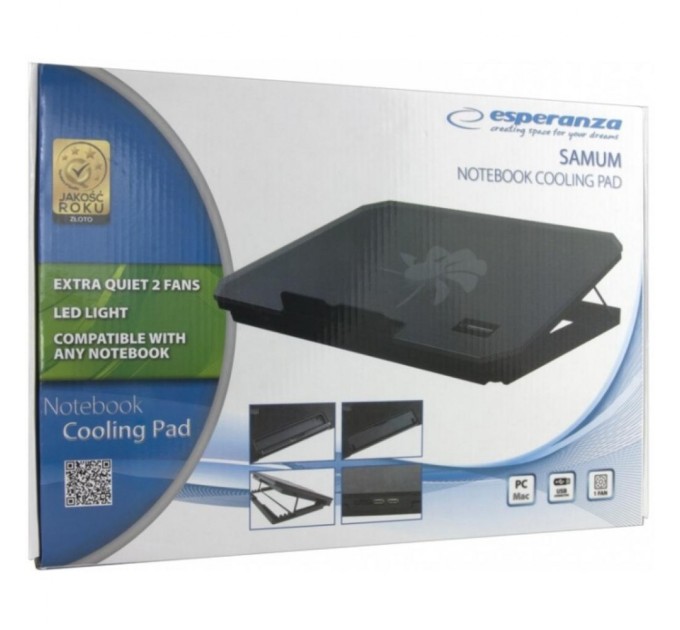 Підставка до ноутбука Esperanza Samum Notebook Cooling Pad all types (EA141)