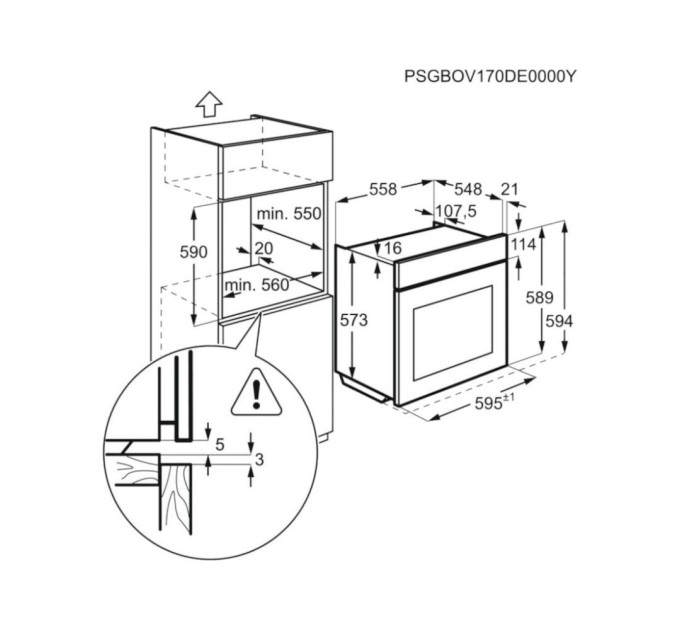 Духова шафа Electrolux EOD6C77WV