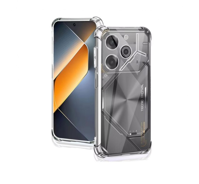 Чохол до мобільного телефона BeCover Anti-Shock Tecno POVA 6 (LI7) Clear (712784)