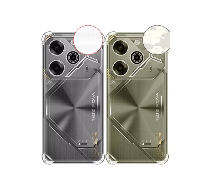 Чохол до мобільного телефона BeCover Anti-Shock Tecno POVA 6 (LI7) Clear (712784)