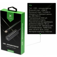 Концентратор Vinga USB2.0 to 7*USB2.0 HUB (VHA2A7)