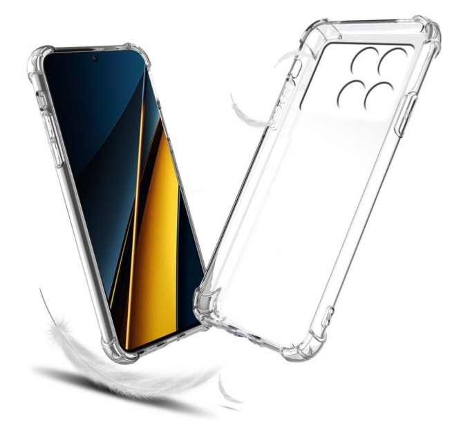 Чохол до мобільного телефона BeCover Anti-Shock Poco X6 Clear (710614)