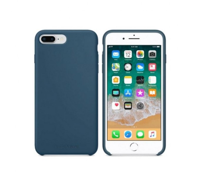 Чохол до мобільного телефона MakeFuture Apple iPhone 7 Plus/8 Plus Silicone Blue (MCS-AI7P/8PBL)