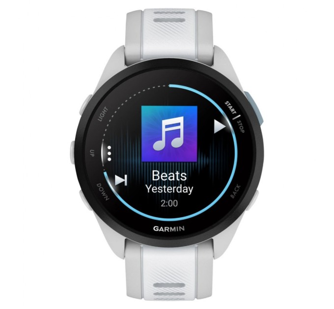 Смарт-годинник Garmin Forerunner 165 Music, Mist Grey/Whitestone, GPS (010-02863-31)