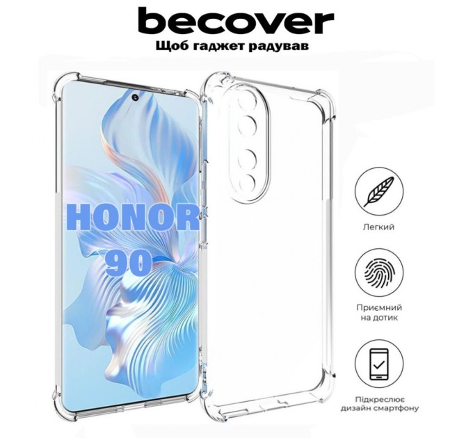 Чохол до мобільного телефона BeCover Anti-Shock Honor 90 Clear (710843)