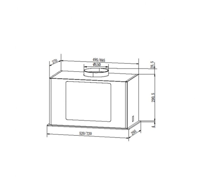Витяжка кухонна Grunhelm GVB 430 TW