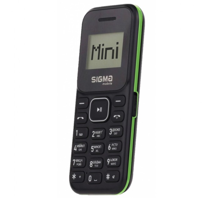 Мобільний телефон Sigma X-style 14 MINI Black-Green (4827798120729)