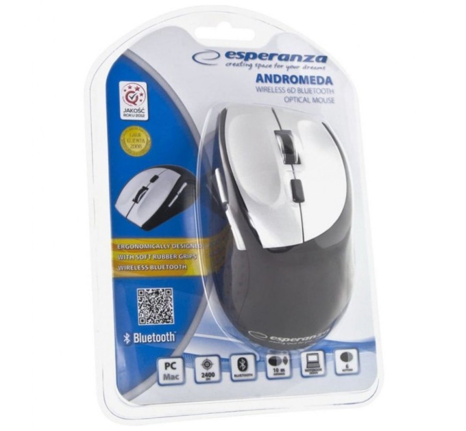 Мышка Esperanza Andromeda Bluetooth Black-Silver (EM123S)