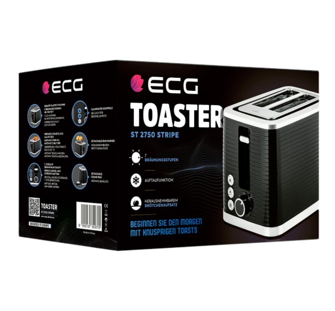 Тостер ECG ST 2750 Stripe