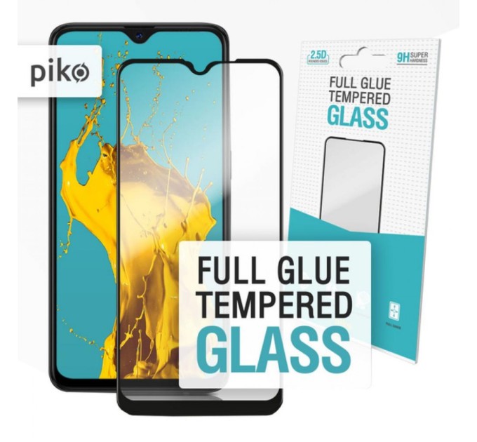 Стекло защитное Piko Full Glue Oppo А12 (black) (1283126503085)