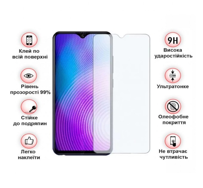 Скло захисне BeCover Tecno Pop 7 (BF6) 3D Crystal Clear Glass (709265)