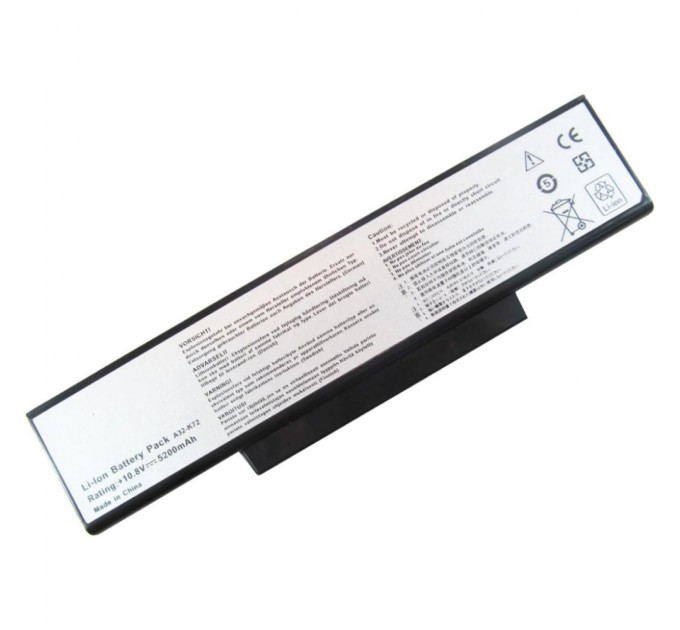 Аккумулятор для ноутбука AlSoft Asus A32-K72 5200mAh 6cell 11.1V Li-ion (A41440)