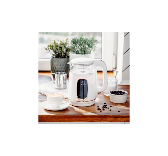 Електрочайник Adler AD 1305 white gold