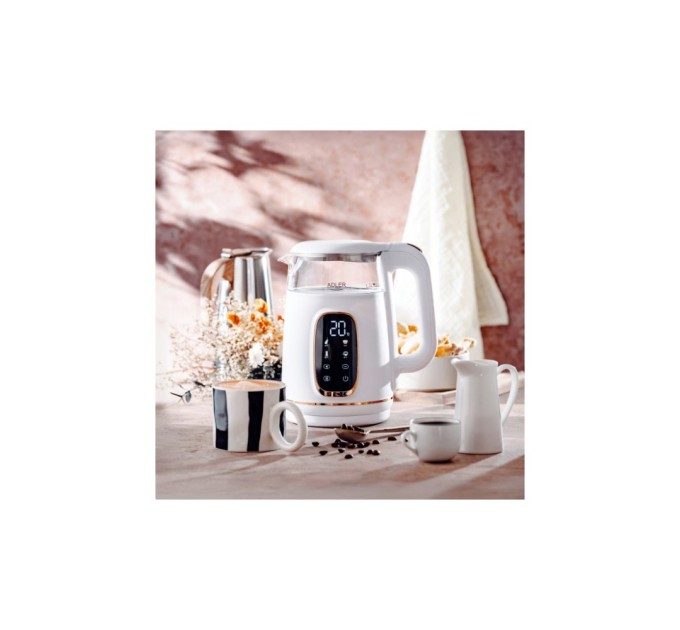 Електрочайник Adler AD 1305 white gold