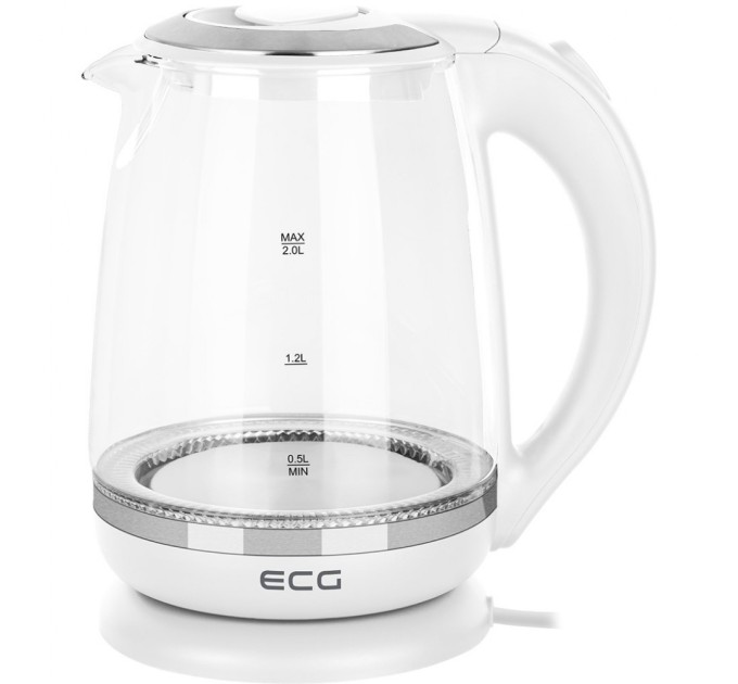 Електрочайник ECG RK 2020 White Glass (RK2020 White Glass)