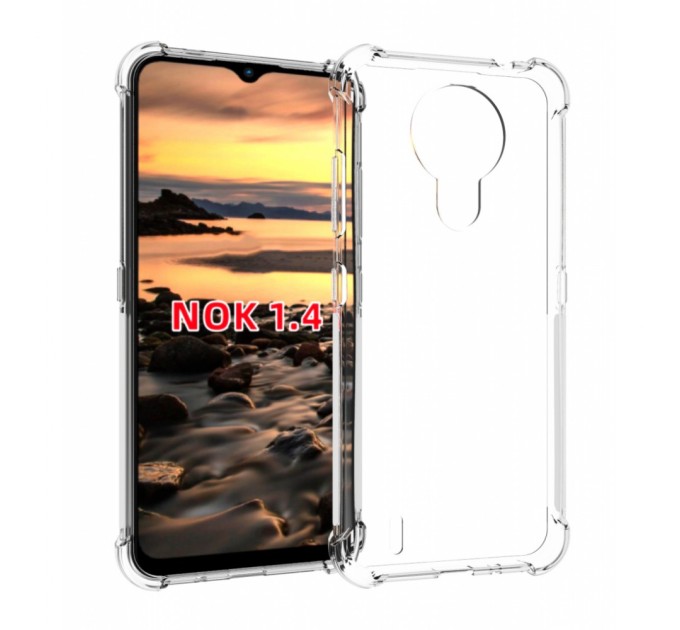 Чохол до мобільного телефона BeCover Anti-Shock Nokia 1.4 Clear (706965)