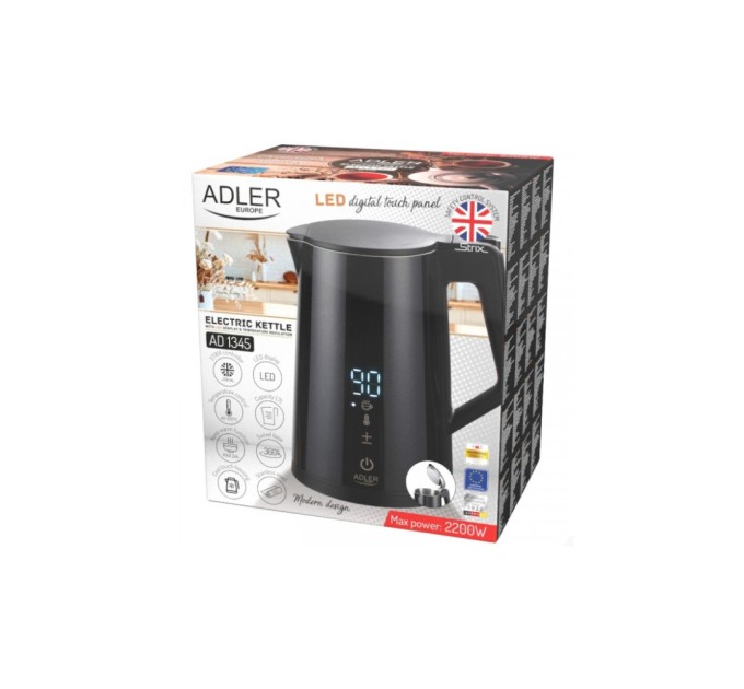 Електрочайник Adler AD 1345 black