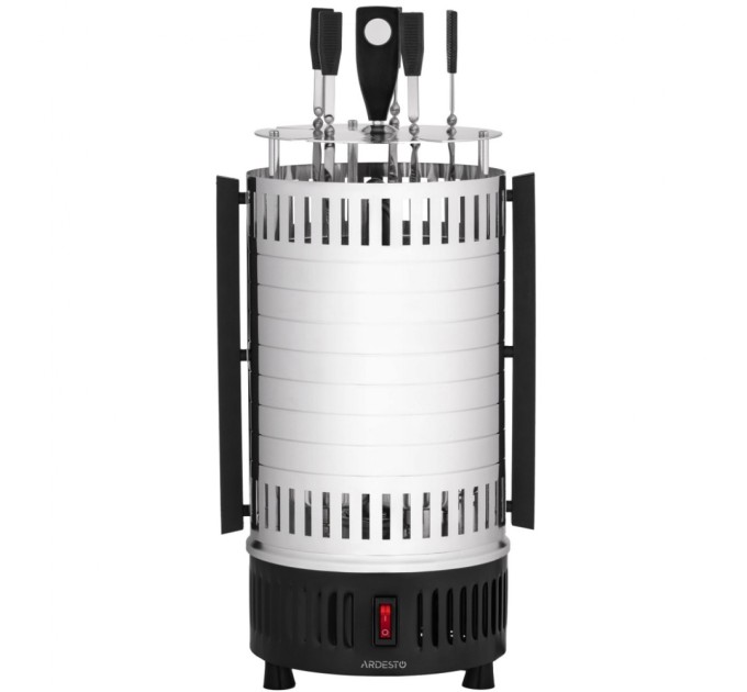 Електрошашличниця Ardesto VEG-HY1000, 900 Вт, 5 шампурів, обертання 360, U-подібні нагрівач (VEG-HY1000)