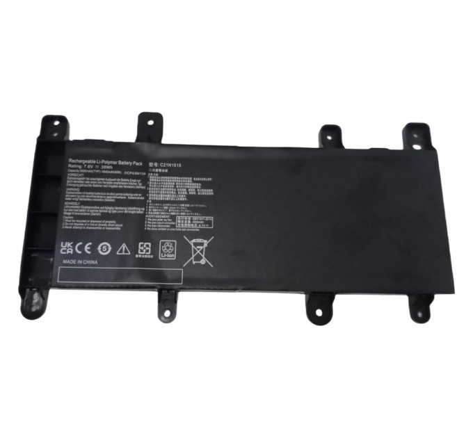 Акумулятор до ноутбука Asus X756 C21N1515, 5000mAh (38Wh), 2cell, 7.6V, Li-Pol AlSoft (A47928)