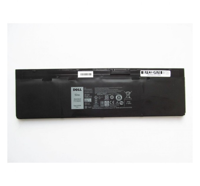 Акумулятор до ноутбука Dell Latitude E7250 VFV59, 52Wh (7140mAh), 4cell, 7.6V, Li-ion (A47466)