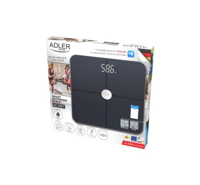 Ваги підлогові Adler AD 8187 black (AD8187B)