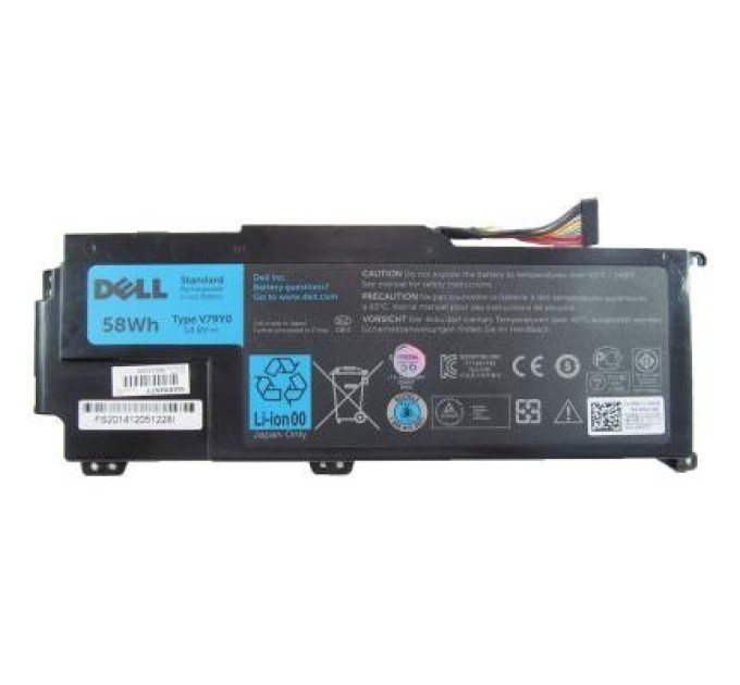 Аккумулятор для ноутбука Dell XPS 14Z V79Y0 58Wh (4000mAh) 8cell 14.8V Li-ion (A41875)