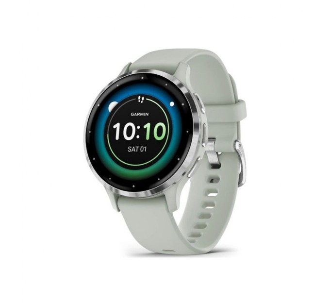 Смарт-годинник Garmin Venu 3S, Sage Gray + Passivated, GPS (010-02785-01)