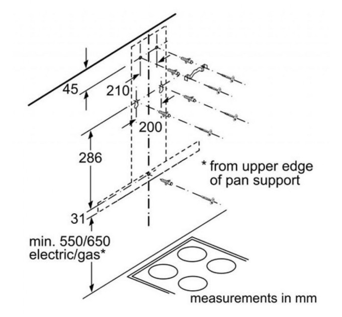 Вытяжка кухонная Bosch DWB96DM50