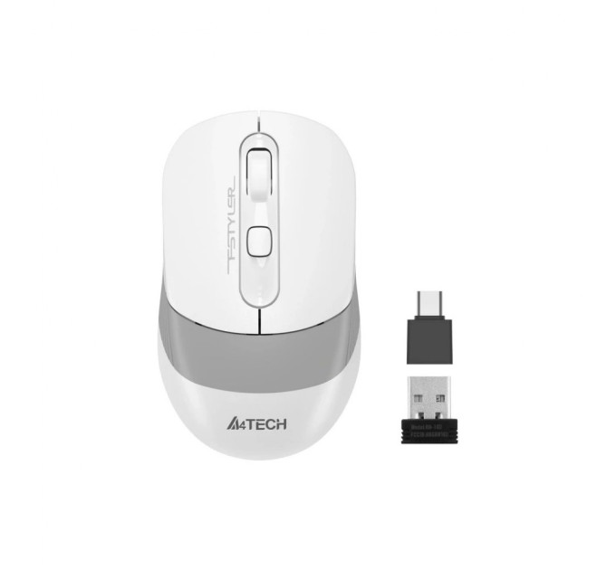 Мишка A4Tech FG10CS Air Wireless Grayish White (4711421992091)